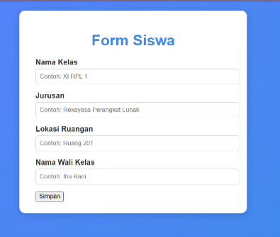 Struktur Tabel phpMyAdmin
